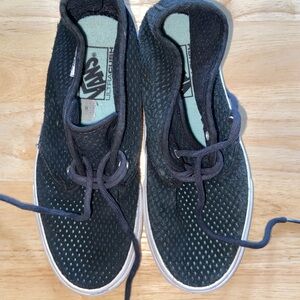 Vans mesh suede black shoes